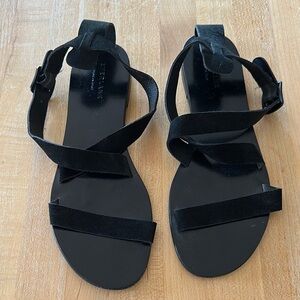 Everlane Black Strappy Sandals
